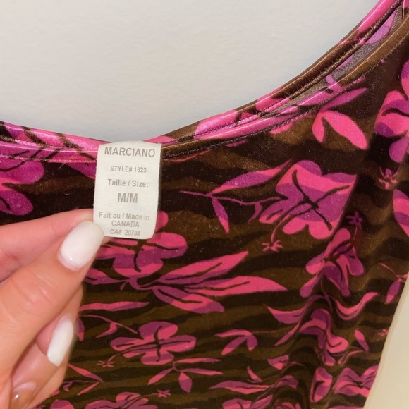 Midi Marciano Vintage Spaghetti Strap Dress - Picture 5 of 6